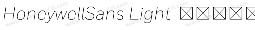 HoneywellSans Light字体转换